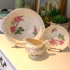 Antique J&G Meakin Golden Laurel 18K Dishes